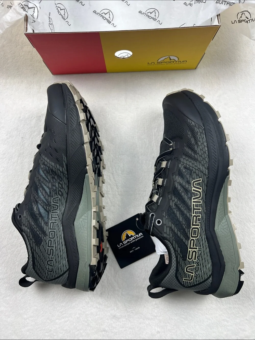 La Sportiva Jackal II Trail Running Shoes Black/Clay Mens 8.5 EU 41 NIB NWT
